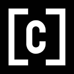 A lower case c with a bracket on each side for logo Citizine TV